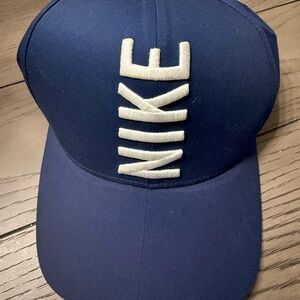Nike Navy Blue Cap with White Logo